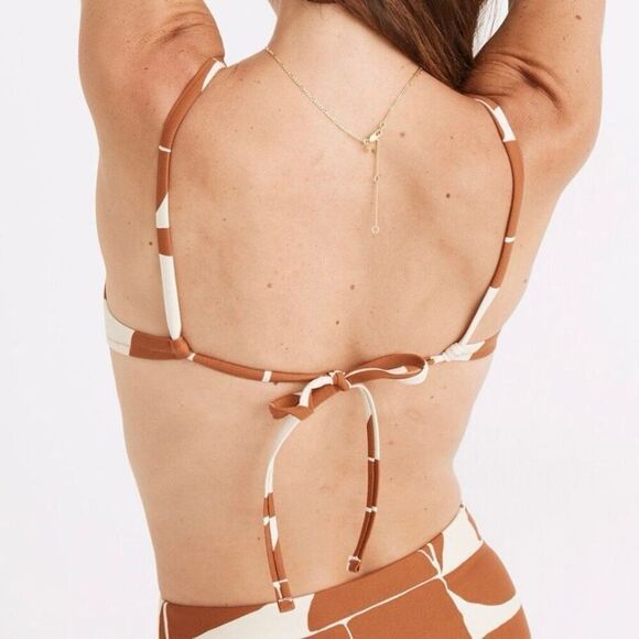 Madewell Madewell Second Wave Tie-Back Bikini Top in Shape Series L NWT - Picture 2 of 6